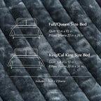 EVERGRACE Velvet Quilt Set King Size, Luxurious Soft Striped Channel Bedding Set - Image 8