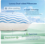SLEEPDIARY King Size Pillows Set of 2 – Adjustable Shredded Memory Foam Cooling - Image 3