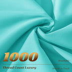 LBRO2M 1000 Thread Count 100% Cotton Sheets Set, King Size Bed Sheet 4 Piece - Image 3