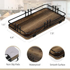 Bathroom Vanity Tray for Toiletries Makeup Perfume Candle Toilet Tank, Kitchen - Image 2