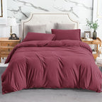PURE ERA Jersey Knit Duvet Cover Set 100% T-Shirt Cotton Super Soft Comfy 3pc - Image 6
