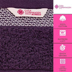 CASA COPENHAGEN Solitaire 6Pcs 100% Egyptian Cotton Large Designer Towels Gift - Image 2