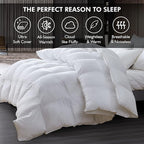 Luxurious Full Size Goose Down Fiber Waterfowl Feather Fiber Comforter Duvet - Image 4