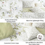 LEMIROE Botanical Cotton Comforter King Size - Image 5