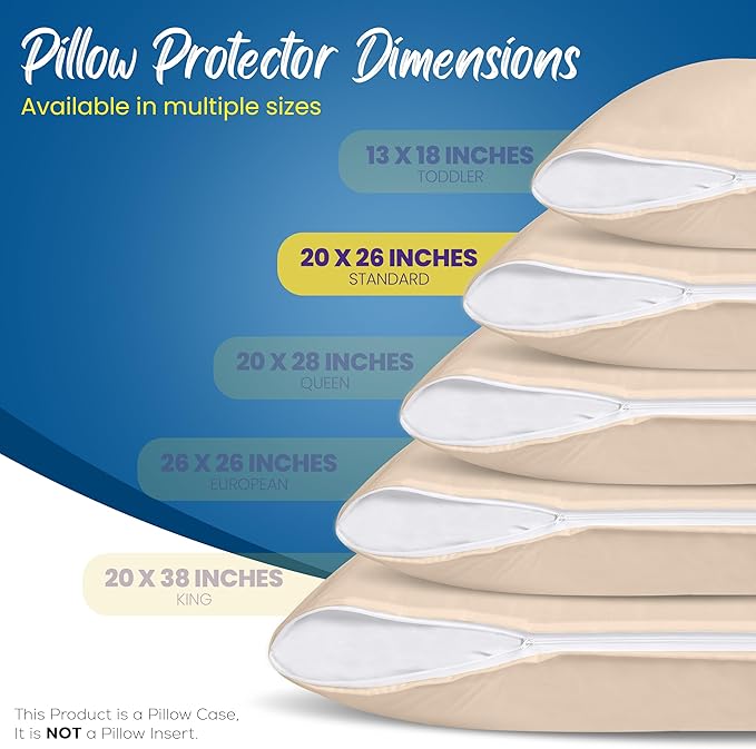 Utopia Bedding Premium 100% Waterproof Pillow Protectors - Image 2