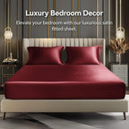 BEDELITE Satin Fitted Sheet and Pillowcase Set, Luxury Soft Similar to Silk - Image 2
