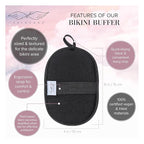 Seraphic Skincare Bikini Buffer – 100% Vegan Viscose Scrub Mitt - Image 3