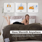 Wapaneus Foot Pocket Heated Blanket Electric Throw - Image 4