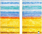 SEMAXE Colorful Striped Bath Towel, 100% Cotton Bath Towel by SEMAXE