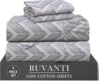 RUVANTI 4 Pcs Cotton Sheets by Ruvanti