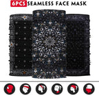 Venswell Neck Gaiter Face Mask Men Women, Seamless Bandana Rave Face Cover - Image 5