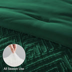 Zzlpp Queen Comforter Set 7 pieces, Emerald Green Tufted Bed in a Bag - Image 6