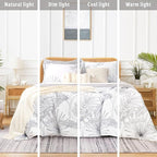 LEMIROE Botanical Cotton Comforter King Size - Image 6