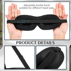 Bonuci 12 Pack Sleep Mask Blackout 3D Eye Mask - Image 3