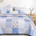 YIKUSH Quilt Sets Twin Size Floral Quilt Set 2 Pieces Bedding Set Bedspreads by YIKUSH
