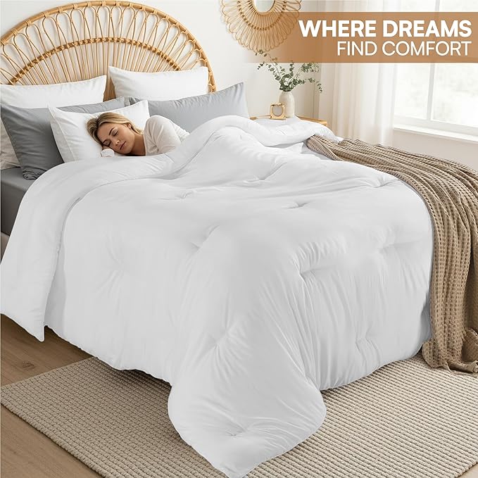 Utopia Bedding Comforters Queen Size, All Season Duvet Insert, Down Alternative - Image 5