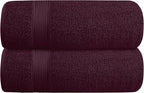 Elvana Home Cotton 2 Pack Oversized Bath Towel Set 28x55 inches, Large Bath by Unknown