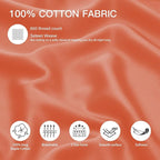 100% Cotton Standard Pillowcases Set of 2, Deep Dream 600 Thread Count Pillow - Image 2