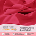 LuxClub 4 PC Sheet Set Bed Sheets Deep Pockets 16" Eco Friendly Wrinkle Free - Image 5