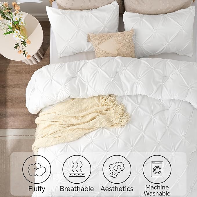 BEDELITE White King Size Comforter Set - Image 4