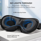 YFONG Weighted Sleep Mask, Women Men 3D Blocking Lights Sleeping Mask, Pressure - Image 4