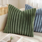 decorUhome Cozy Faux Fur Throw Pillow Covers 12x20 Set of 2 Decorative Soft - Image 6