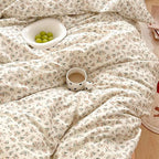 mixinni Boho Floral Girls Duvet Cover Set Twin Size Soft Cotton Comforter Cover - Image 5