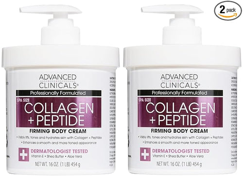 Advanced Clinicals Collagen Peptides Body Lotion & Face Moisturizer | Peptide by AdvancedClinicals