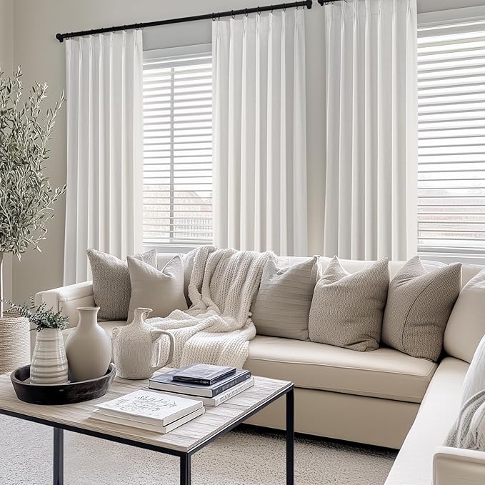 Topfinel Pinch Pleat Full Blackout Curtains & Drapes 84 Inch Length 2 Panels Set - Image 8
