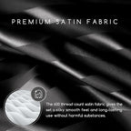 MR&HM Satin Bed Sheets, Twin XL Size Sheets Set - Image 3