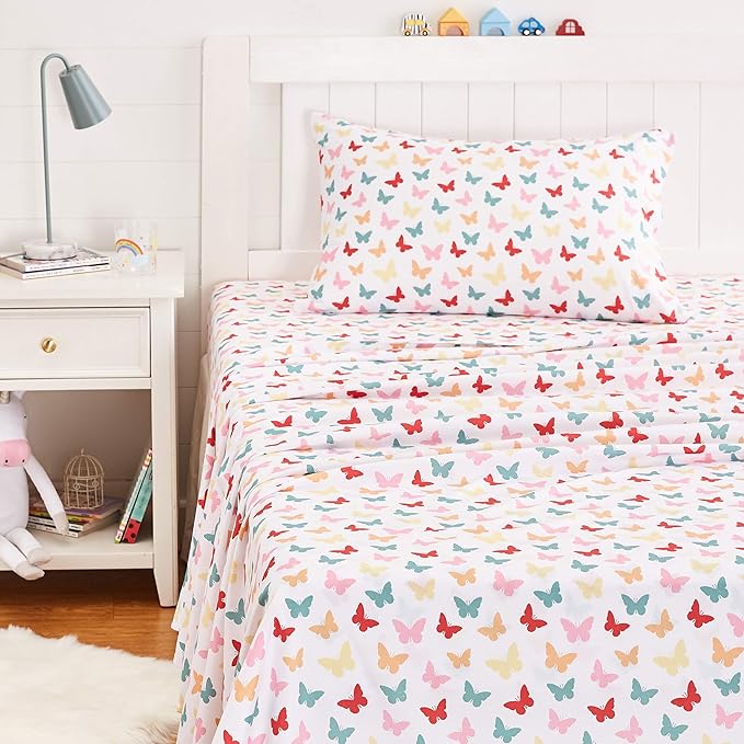 Amazon Basics Kid's Soft Easy-Wash Lightweight Microfiber 3-Piece Sheet Set - Image 6