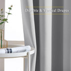 NICETOWN Silver Grey Curtains 84 inch Length 2 Panels, Grommet Thermal - Image 5