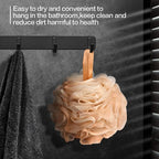 Fishent Loofah - Bath Sponge, 3 Pack 60G Large Shower Mesh Ball Soft Pouf Body - Image 4