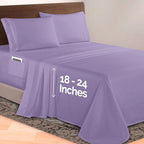 Elegant Comfort Luxurious 1500 Premium Hotel Quality Microfiber 4-Piece Sheet - Image 2