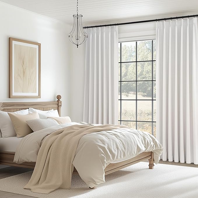 Topfinel Pinch Pleat Full Blackout Curtains & Drapes 84 Inch Length 2 Panels Set - Image 7
