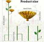 2 Pack Bee Watering Station, Metal Flower Garden Stakes - Image 2