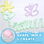 Tub Works® Fluffy Foam Soap, Variety 6 Pack | Shape, Mold & Create Bath Art - Image 3