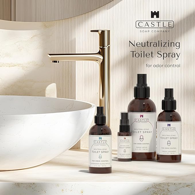 Castle Flush Therapy Neutralizing Toilet Spray | Odor Control | Bathroom - Image 2