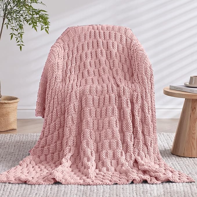 Knitted Weighted Blanket Adults, No Beads Heavy Blanket 36” x 48'' 5lbs - Image 9