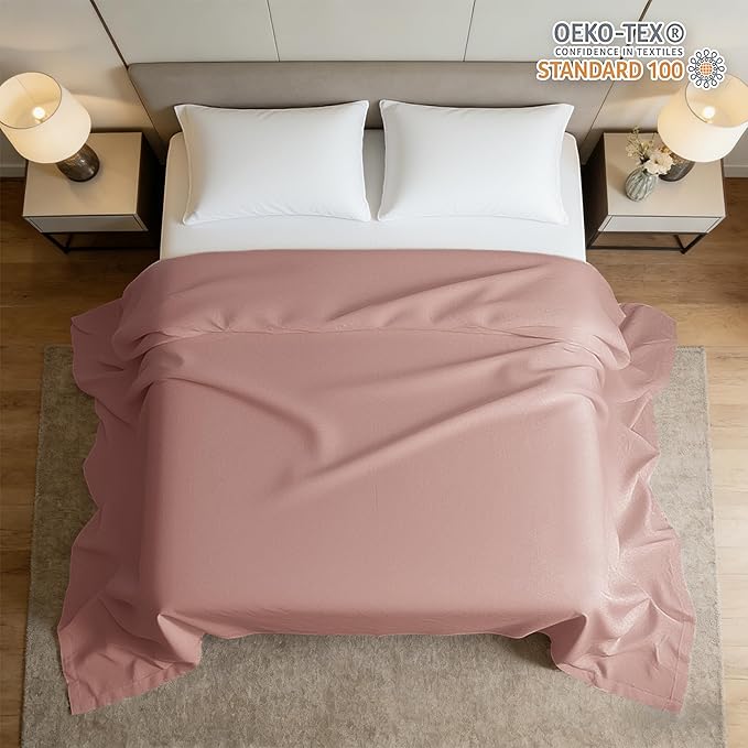 HBHLFZ Twin Flat Sheets Only 2 Pack - Image 2