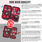 HANTEKAS Manicure Set 9 in 1 Stainless Steel, Nail Clippers Scissors Pedicure - Image 3