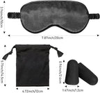 Silk Satin Sleeping Mask Eye Mask Set Include 2 Blindfold Eyeshade Elastic - Image 6