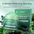 Eucalyptus Epsom Salt Body Scrub, Exfoliating detox body scrub, Relax & Relief - Image 8