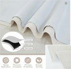 DriftAway Double Layer Linen Blackout Tie Up Curtains Thermal Insulated Fully - Image 4