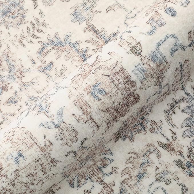 Taupe Runner Rug 2'6"x14' Washable Carpet - Image 7
