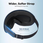 Weighted Blackout Sleep Mask for Men: 3D Contoured Zero Eye Pressure Sleep Mask - Image 7