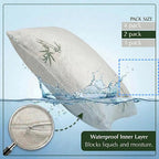 Four Seasons Essentials Queen Size Waterproof Pillow Protectors - Image 7