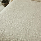 Brandream Beige Quilt Set King Size Cotton Luxury Matelasse Coverlet Set - Image 5
