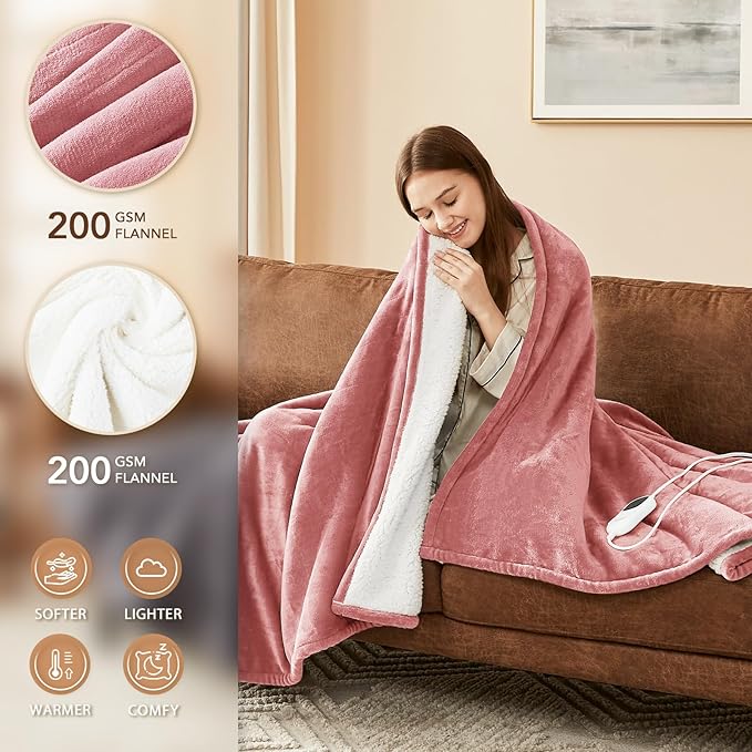 Homemate Electric Heated Blanket Queen Size - Image 2