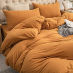 PURE ERA Jersey Knit Duvet Cover Set 100% T-Shirt Cotton Super Soft Comfy 2pc - Image 4